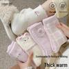 Warm Fleece-Lined Kitten Socks: Cozy 3D Cartoon Mid-Tube for Women