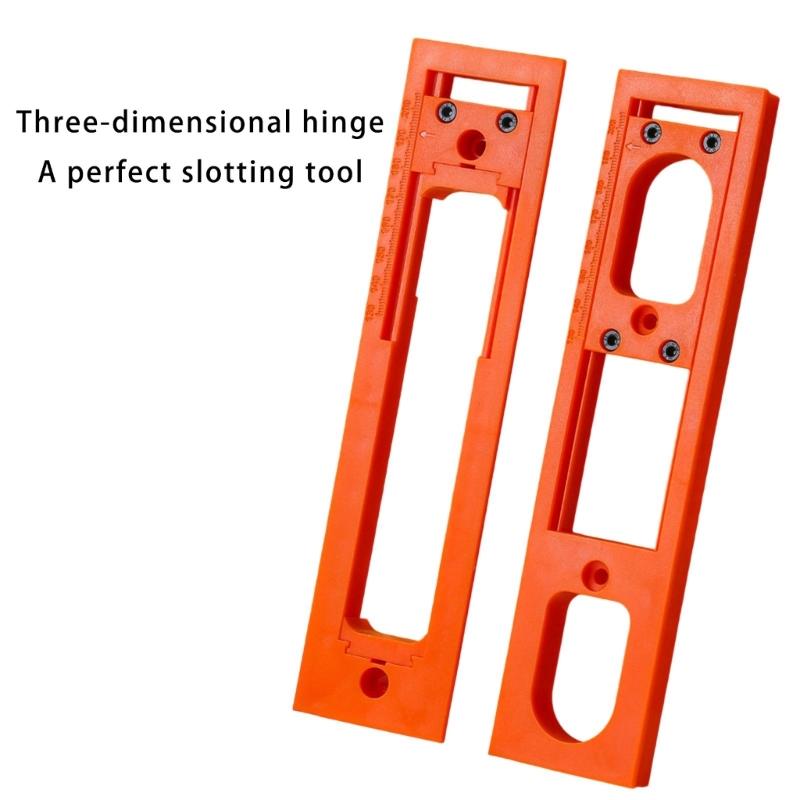 User Friendly Door Hinges Jig Set Portable Zinc Alloy Construction Convenient Accessory for Easy Installations Designs
