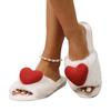 Fashion Love Fluffy Women's Slippers Home Winter Plush Luxury Designer Wholesale Woman Shoes Indoor Footwear Casual Fuzzy Fur Slides