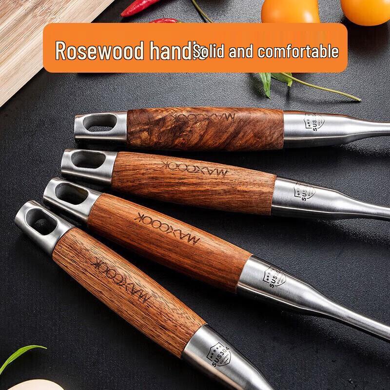 Meichu 304 Stainless Steel Wok Spatula with Rosewood Handle