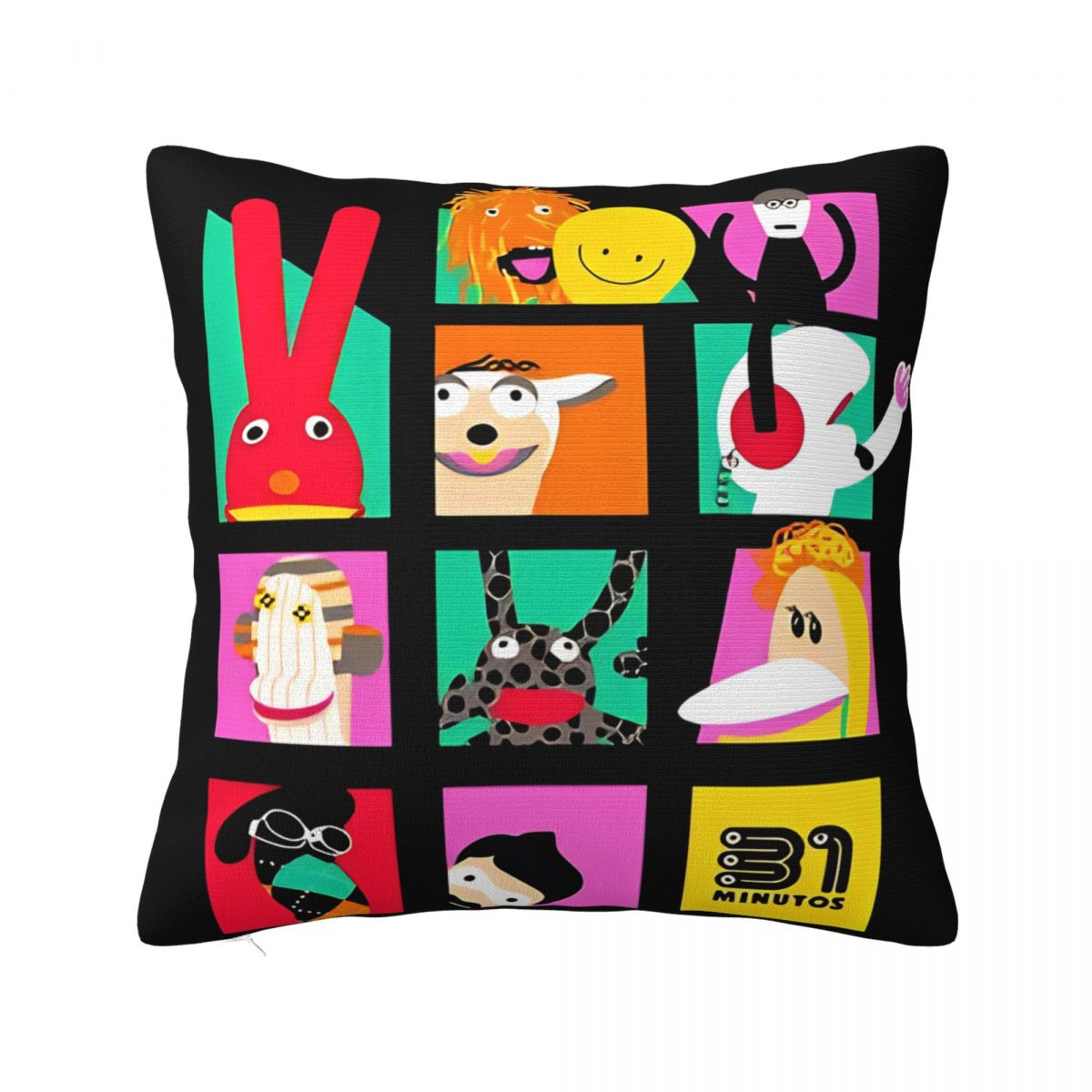

31 Minutos Pillow Cases Chilean Comedy Cushion Covers Funny Zipper Decor Pillowcase for Car 45*45cm 30cm x 30cm