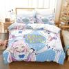 Anime Misono Mika Blue Archive Bedding Set Duvet Cover Bed Set Quilt Cover Pillowcase Comforter king Queen Size Boys Adult