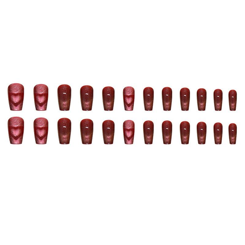 Chasing Light Cat's Eye Crystal Nails: Handmade, Detachable, Flash Diamond Design for Trendy, Stylish Looks.