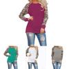 Womens Plus Size Long Sleeve Leopard T Shirts For A Relaxed And Trendy Casual Look