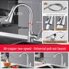 TLXT Full Copper Kitchen Faucet with Pull-Out Sprayer