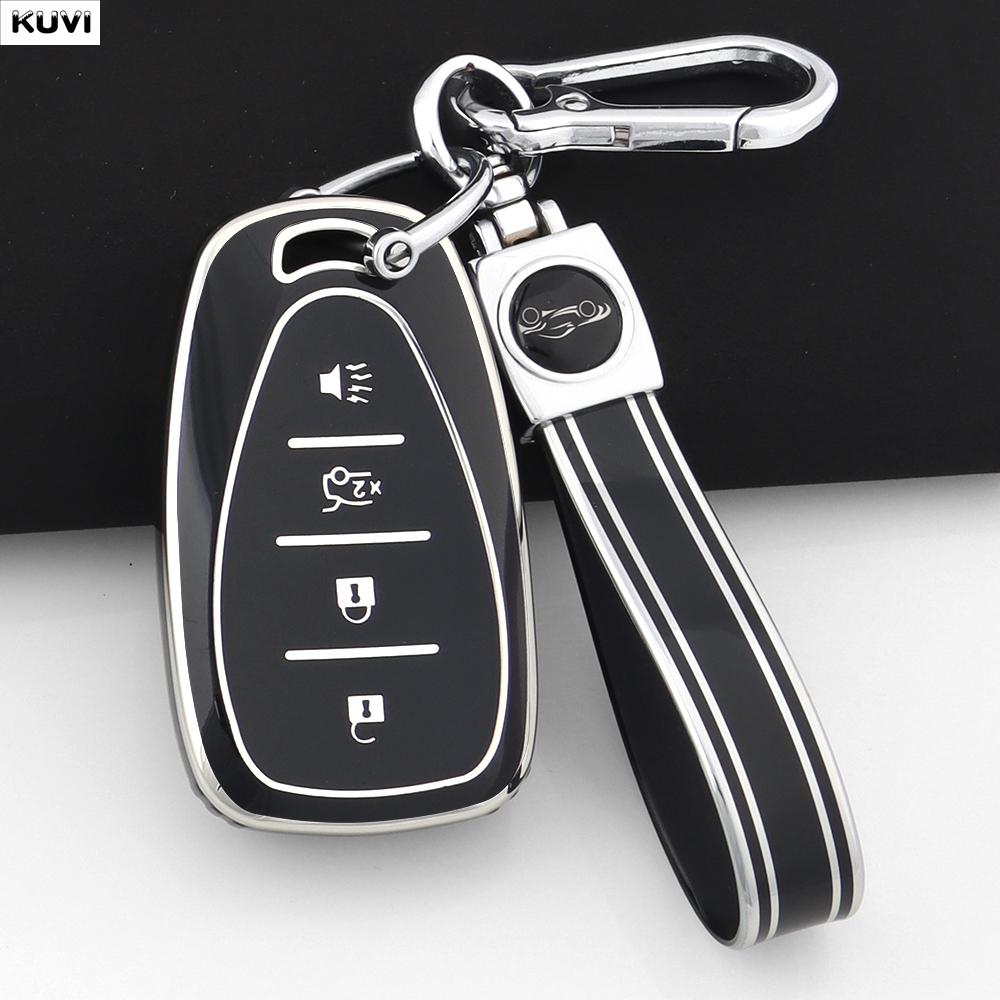 4 5 Buttons Tpu Car Key Case Cover For Chevrolet Chevy Malibu Camaro Cruze Traverse Spark Equinox Sonic Volt Bolt Accessories