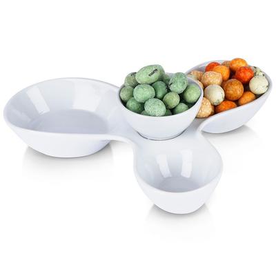 Appetizer Plate for Dips, Sauces, and Snacks Appetizer Bowls