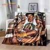 3D HD Bruno Mars Sänger Star Weiche Plüschdecke, Flanelldecke Überwurfdecke für Wohnzimmer Schlafzimmer Bett Sofa Picknick Abdeckung Kinder