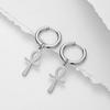 Lucktune Egypt Ankh Amulet Drop Earrings Stainless Steel Symbol of Life Crucifix Cross Dangle Earrings Women Birthday Jewelry