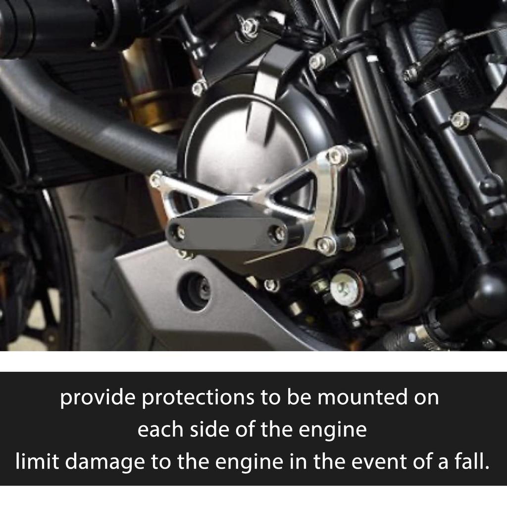 Motorcycle Engine Guard, Aluminum Alloy Engine Frame Slider, Crash Protection Cover Replacement Part for GSX-S1000 KATANA 2021-2022 (Orange)