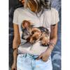 Stylish Simple Animal Short Sleeve Printed Top Comfortable T-Shirts Women’s