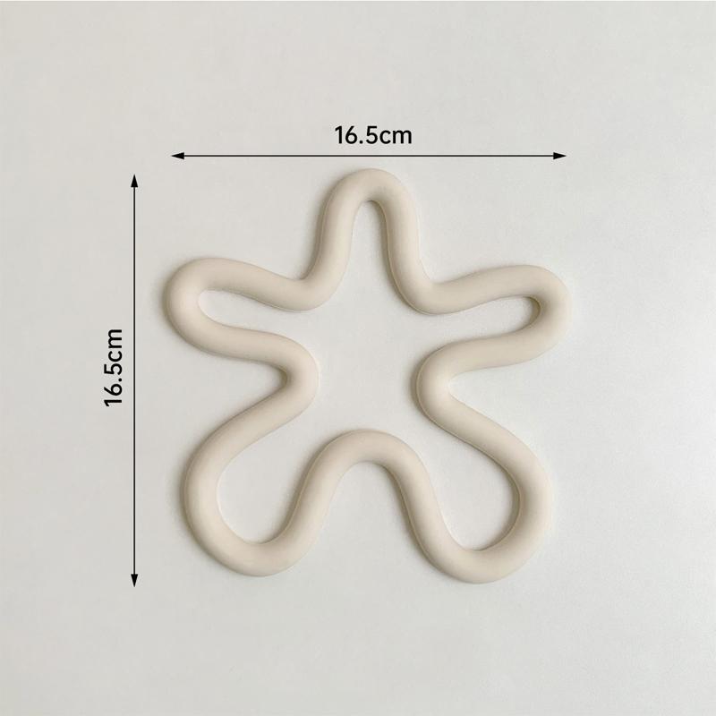 Household Kitchen Tools Irregular Silicone Insulation High Temperature Resistant Bowl Mat Pot Mat Coffee Cup Coaster