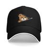 Funny YK Zipper Bear Black Hiking Baseball Caps For Unisexs Printing Peaked Cap Women Pool Party Dad Hats