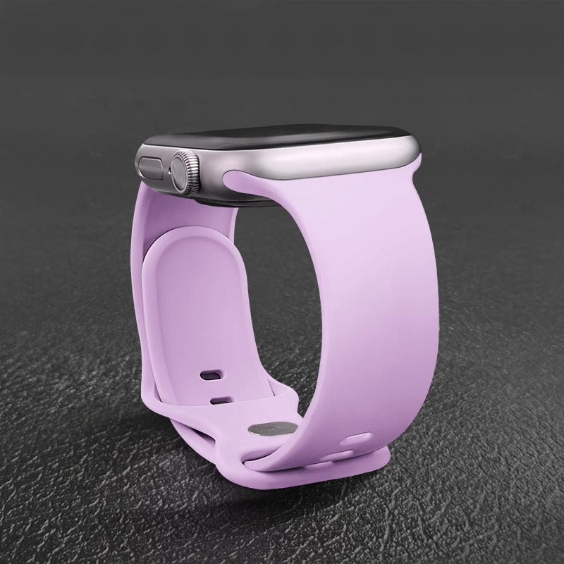 Sport Silicone Strap For Apple Watch Bands 44mm 46mm 42mm 45mm 41mm 49 40mm Correa Bracelet iWatch series 10 11 9 8 7 ultra 3 SE