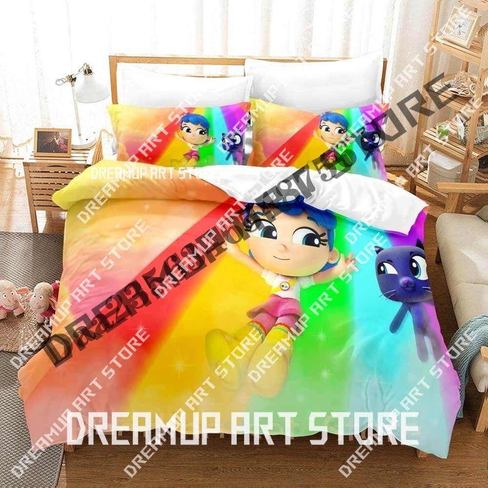 3D Print True and the Rainbow Kingdom Bedding Set Twin Queen King Full Size Duvet Cover Pillowcase Bed Boys Girls Adult