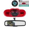4.3-Inch Rearview Mirror with Brake Light Camera for Opel Vivaro, Movano, Renault Trafic