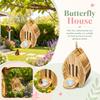 Wooden Butterfly House with Feeder for Outdoor Garden Butterfly