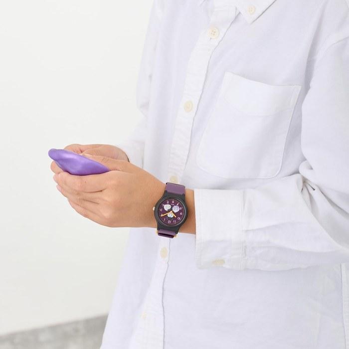[Citizen Q&Q] Watch Analog Disney TSUMTSUM Villains Waterproof Urethane Band V06A-502VK Purple