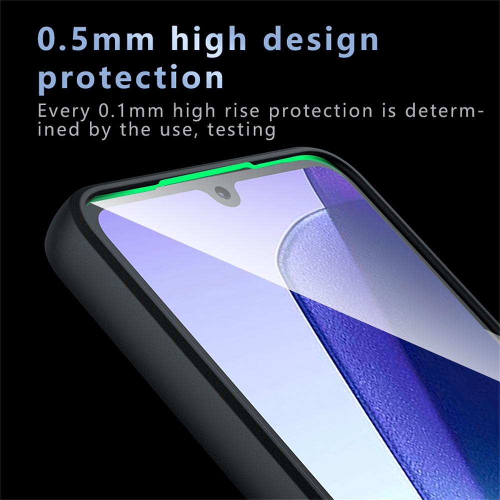 For Xiaomi Poco C75 4G/Redmi 14R 5G/14C 4G Case Skin-Touch TPU+PC Matte Phone Shell,Transparent Black