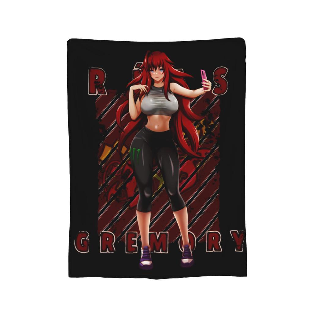 Rias Gremory Vintage High School DxD Blanket Fleece Novelty Breathable Throw Blankets for Chair Covering Sofa Winter,