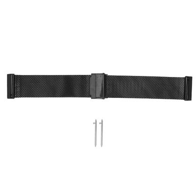Watch Wristband 24mm Stainless Steel Mesh Adjustable Strap For Suunto Spartan HR 7/D5i Black