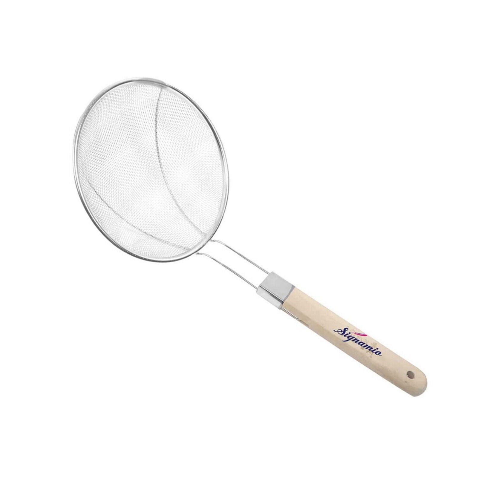 

Stainless Steel Fry Net Spoon With Wooden Handle MR391
