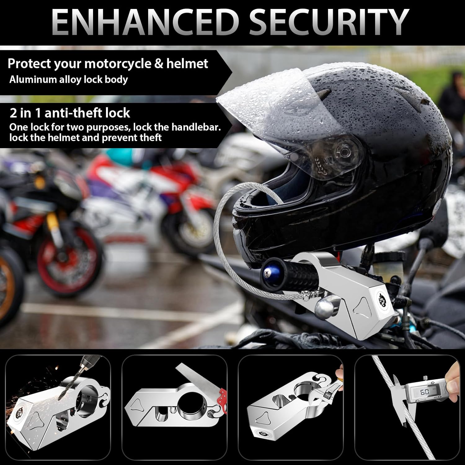 Security How To Lock Your Motorcycle Helmet Motorcycle Helmet Lock