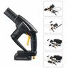 Cordless Portable High Pressure Car Washer 21V Spray Guns Car Washer 10000mAh Li-ion Battery 5m/16.4ft Garden Car Cleaning Tools Black