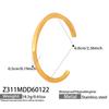 Stylish Stainless Steel Bracelet with Enamel Design and Zirconium Accent