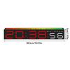 Elegant Bedside Clock With Large Led Screen Date Time 12/24 Display For Students Bedroom or Study
