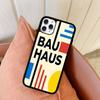 Abstract B-Bauhaus Geometric Art Phone Case For IPhone 17 16 15 14 13 Plus 12 11 Pro Max PC+TPU Cases Back Cover