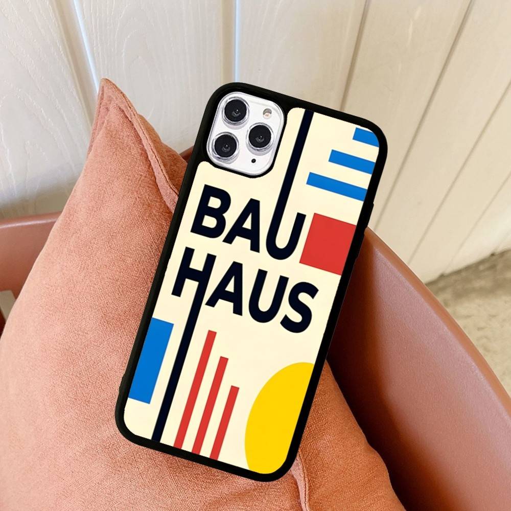 Abstract B-Bauhaus Geometric Art Phone Case For IPhone 17 16 15 14 13 Plus 12 11 Pro Max PC+TPU Cases Back Cover