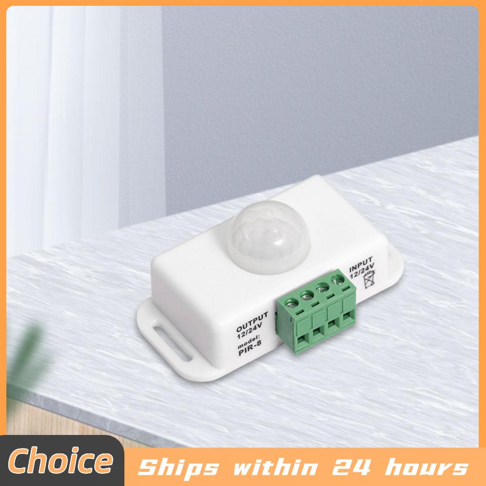 DC 12V 24V 6A Infrared PIR Motion Sensor Detector Switch Automatic Motion Sensor Detector Switch for LED Strip Light Lamp
