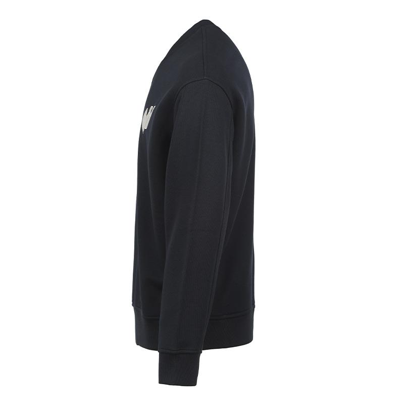 Emporio Armani FW22 Logo Print Loose Fit Crew Neck Long Sleeve Sweatshirt Men sweatshirt Dark-Blue 6L1MB5-1JQNZ-0920