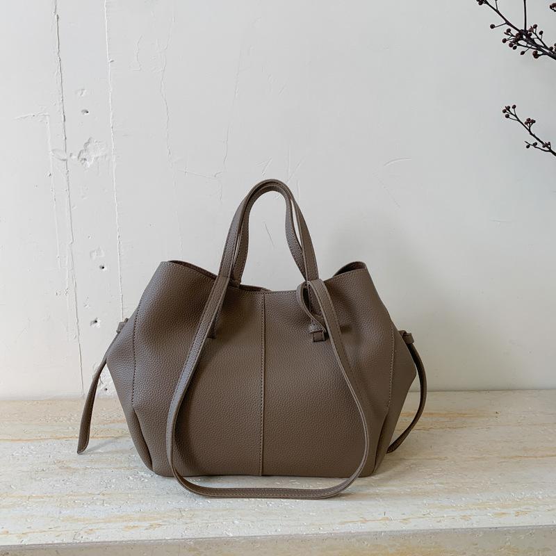 

Сумка-тоут Новая большая вместительная сумка через плечо для летних поездок на работу серый