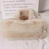 Faux Mink Fur Handbag – Soft Plush Tote, 2 Colors, From Korea
