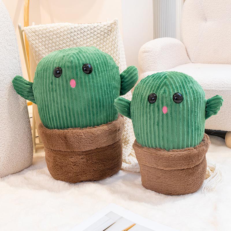 Cactus Plush Toy - Potted Plant Cloth Doll for Desktop Decoration and Birthday Gift for Women