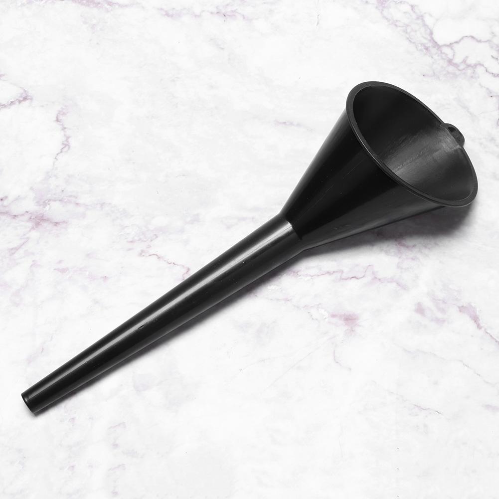 Plastic Oil Petrol Diesel Fuel Filter Funnel Car Accessory Black