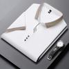 Men'S Short-Sleeve T-Shirt Summer Scissor Collar Casual Youth Men'S Solid Color Half-Sleeve Polo Shirt