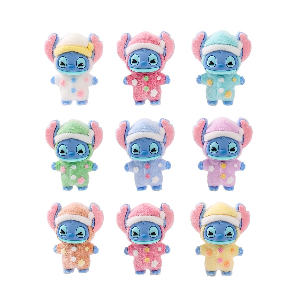 9Pcs/Set Pajamas Stitch Figure Toy Cartoon Figurine Desktop Decoration Model Ornaments Toys For Girls Boys Gift
