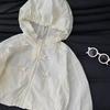Breathable Girls Sun Jacket Sheer Look Hooded Jacket Children Outerwear  Summer Outings