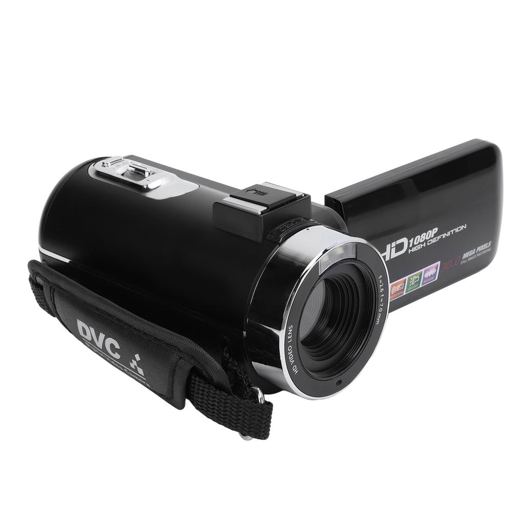 Video Camera 3 Inch TFT Rotation Screen 1080P 30MP 18X Digital Zoom Camcorder with Fill Light USB Fo