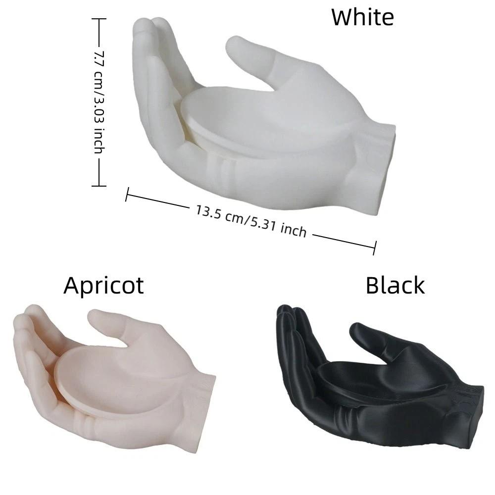 Palm Shaped Jewelry Storage Tray Plastic 3D Printing Palm Ornament Minimalist Decorative Key Ring Storage Tray Home Decoration