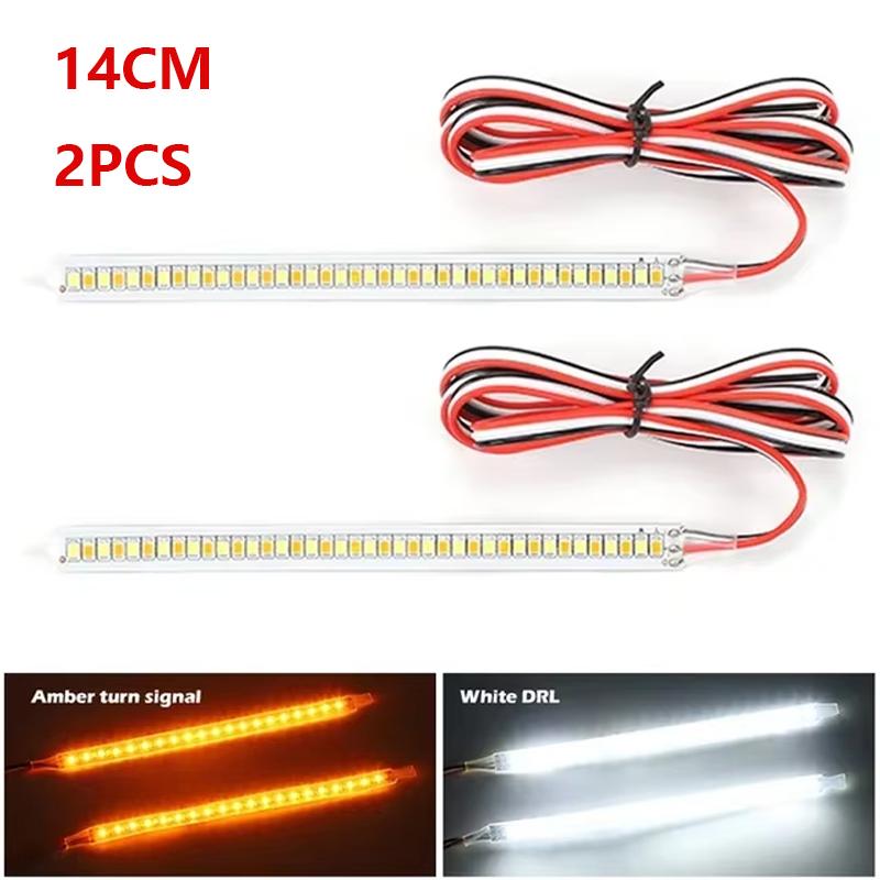 

2PCS LED Car Rearview Mirror Indicator Lamp 12V DRL Streamer Strip Flowing Turn Signal Light Auto Headlight Strip Car Lighting