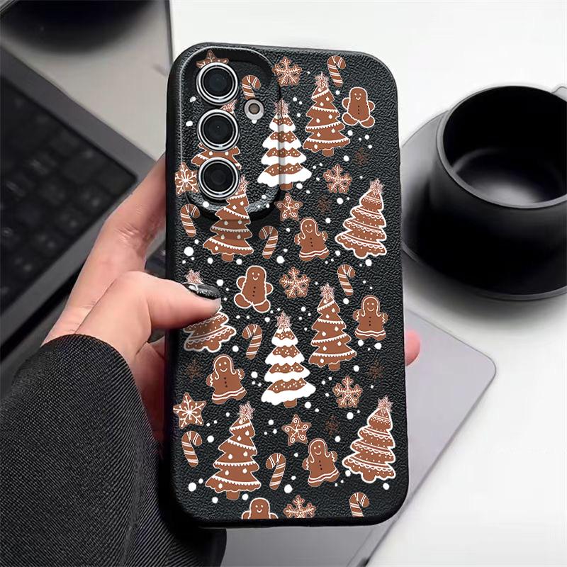 Mini Christmas Tree Case For Samsung Galaxy S25 S24 S22 Ultra S23 FE A17 A56 A36 A26 A55 A16 A15 A25 A54 5G Soft TPU Phone Cover