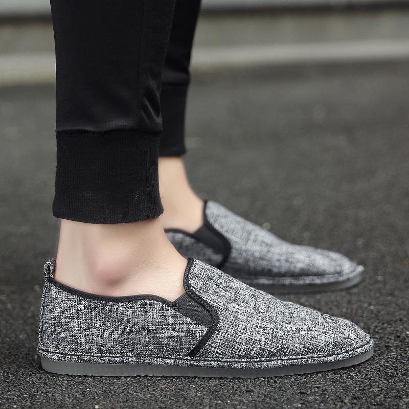 

Beige White Breathable Linen Casual Mens Shoes Cloth Shoes Canvas Summer Leisure Flat Driving Shoes Walking Size 44 39 чёрный