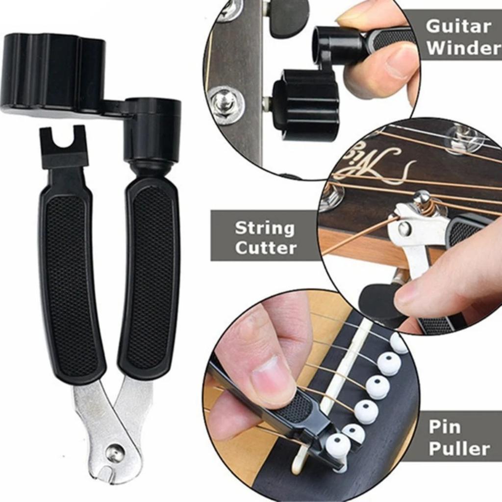 Guitar Tool Set Guitar Care Tool Wire File Leveling Ruler Sanding Stone Gasket Reel