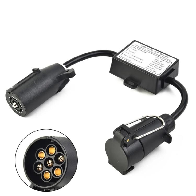 Easy Installation Trailer Connector Light Converter Trailer Light to EU Trailer Light Converter US Vehicle Connector