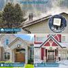 50W 5000 Lumen LED Floodlights with PIR Sensor, IP66 Waterproof Outdoor Wall Light with Remote Control for Garden, Backyard, Garage