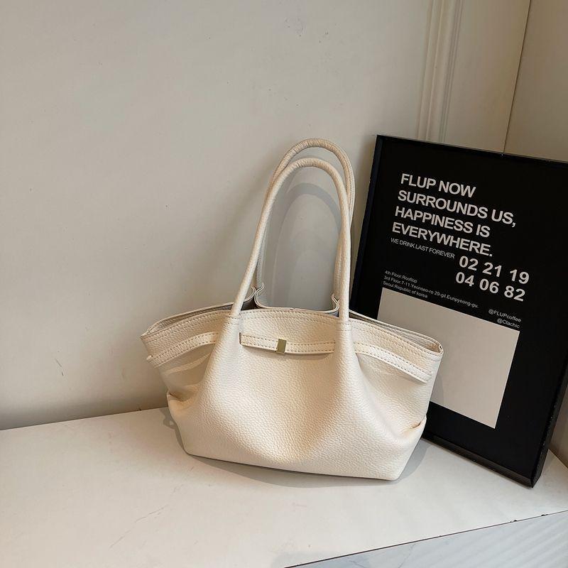 

2025 Retro Women s Large Capacity Single Shoulder Tote Bag белый